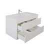 KEETCHEN HELSINKI 24" Gloss White Wall Mounted Modern Vanity - Image 3