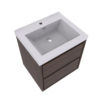 KEETCHEN HELSINKI 24" Rose Wood Wall Mounted Modern Vanity - Image 4