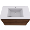 KEETCHEN HELSINKI 42" Rose Wood Wall Mounted Modern Vanity - Image 4