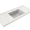 KEETCHEN HELSINKI 48" Gloss White Wall Mounted Modern Vanity - Single Sink - Image 7
