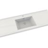 KEETCHEN HELSINKI 60" Gloss White Wall Mounted Modern Vanity - Single Sink - Image 6