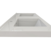 KEETCHEN HELSINKI 60" Rose Wood Wall Mounted Modern Vanity - Double Sink - Image 6