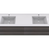 KEETCHEN HELSINKI 72" Grey Oak Wall Mounted Modern Vanity - Double Sink - Image 7