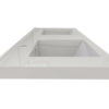 KEETCHEN HELSINKI 72" Grey Oak Wall Mounted Modern Vanity - Double Sink - Image 4