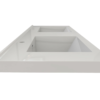 KEETCHEN HELSINKI 72" Teak Oak Wall Mounted Modern Vanity - Double Sink - Image 6
