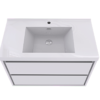 KEETCHEN HELSINKI 42" Gloss White Wall Mounted Modern Vanity - Image 4