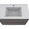 KEETCHEN HELSINKI 42" Grey Oak Wall Mounted Modern Vanity - Image 5
