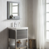 KEETCHEN SEATTLE 24" FREESTANDING MODERN VANITY WITH CHROME STAINLESS STEEL FRAME - Image 5
