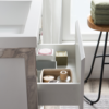 KEETCHEN SEATTLE 30" FREESTANDING MODERN GREY OAK VANITY WITH CHROME STAINLESS STEEL FRAME - Image 4