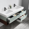 KARTON REPUBLIC MARFA 60” ALOE GREEN/WALNUT WALL MOUNT MODERN BATHROOM VANITY - Image 5