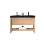 KARTON REPUBLIC BIBURY 48” WHITEWASH OAK FREESTANDING MODERN BATHROOM VANITY