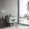 KARTON REPUBLIC BURANO 30” ALOE GREEN FREESTANDING MODERN BATHROOM VANITY - Image 3