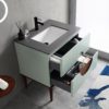 KARTON REPUBLIC BURANO 30” ALOE GREEN FREESTANDING MODERN BATHROOM VANITY - Image 4