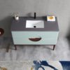KARTON REPUBLIC BURANO 48” ALOE GREEN FREESTANDING MODERN BATHROOM VANITY - Image 3