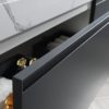 KARTON REPUBLIC MANAROLA 48” DARK GRAY WITH THICK QUARTZ WALL MOUNT MODERN BATHROOM VANITY - Image 7