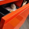 KARTON REPUBLIC MANAROLA 60” RED AMBER WITH THICK QUARTZ WALL MOUNT MODERN BATHROOM VANITY (OPEN SHELVES) - Image 10