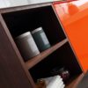 KARTON REPUBLIC MANAROLA 60” RED AMBER WITH THICK QUARTZ WALL MOUNT MODERN BATHROOM VANITY (OPEN SHELVES) - Image 7