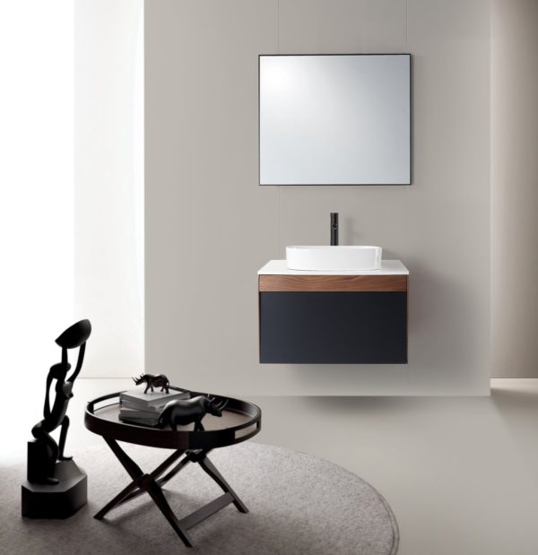 KARTON REPUBLIC RONDA 30” DARK BLUE WALL MOUNT MODERN BATHROOM VANITY - Image 3