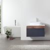 KARTON REPUBLIC RONDA 30” DARK BLUE WALL MOUNT MODERN BATHROOM VANITY - Image 2