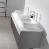 KARTON REPUBLIC RONDA 55” SMOKE GRAY OAK WALL MOUNT MODERN BATHROOM VANITY - Image 5