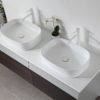 KARTON REPUBLIC RONDA 55” SMOKE GRAY OAK WALL MOUNT MODERN BATHROOM VANITY - Image 3