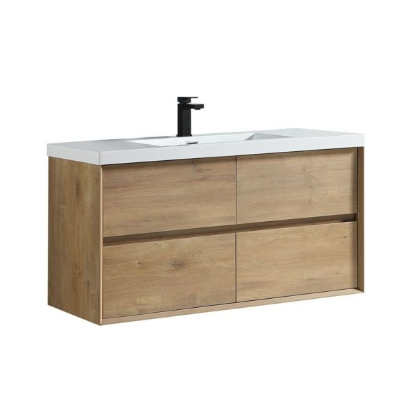 KEETCHEN Houston White Oak 48" Wall mounted vanity - Image 3