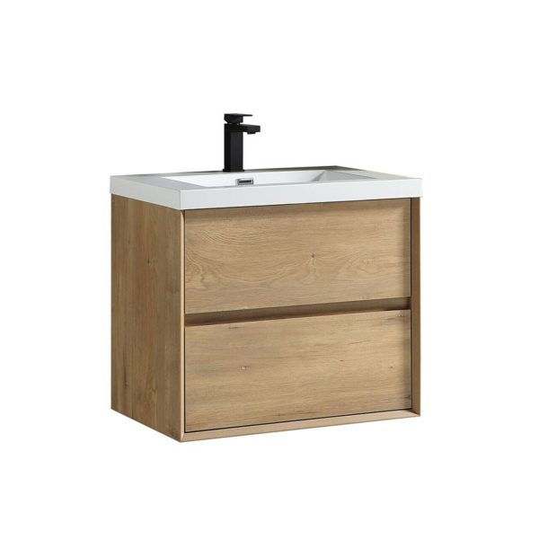 KEETCHEN Houston 30" White Oak wall mounted vanity - Image 2