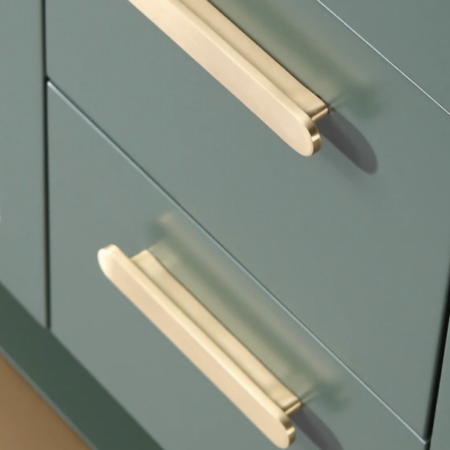 Karton Republic Winchester 48" Vanity in Forest Green with White Countertop - Image 5