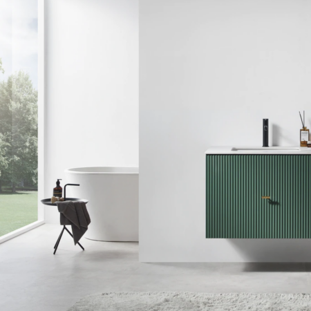 Karton Republic 30" Barcelona Floating Vanity in Forest Green - Image 2