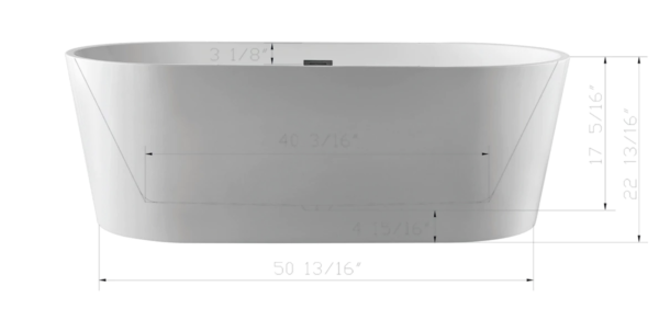 Karton Republic 60" Essex Freestanding Bathtub - Image 4