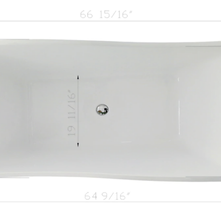 Karton Republic 67" Marielle Freestanding Bathtub - Image 5