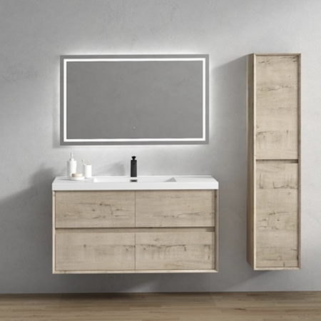 Keetchen 48" Houston Floating Vanity in Light White Oak - Image 2