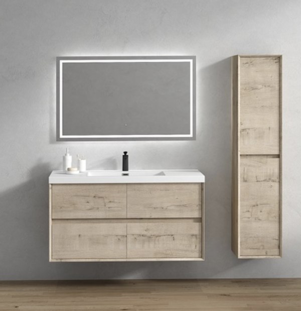 Keetchen 48" Houston Floating Vanity in Light White Oak - Image 2