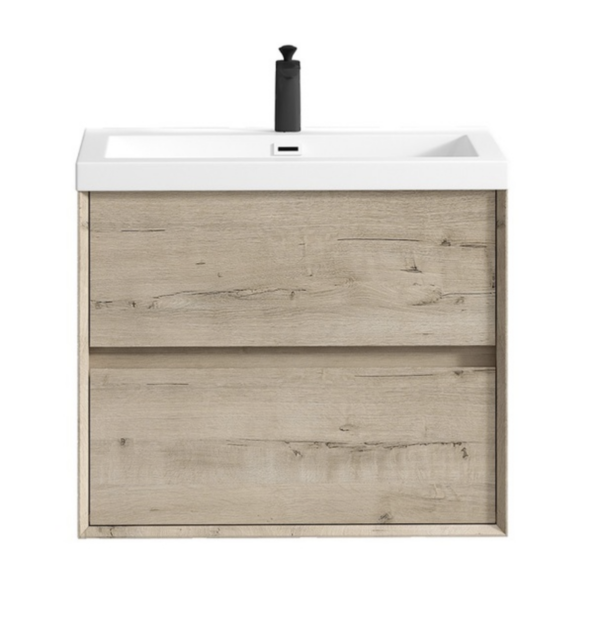 Keetchen 30" Houston Floating Vanity in Light White Oak