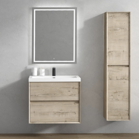 Keetchen 30" Houston Floating Vanity in Light White Oak - Image 2