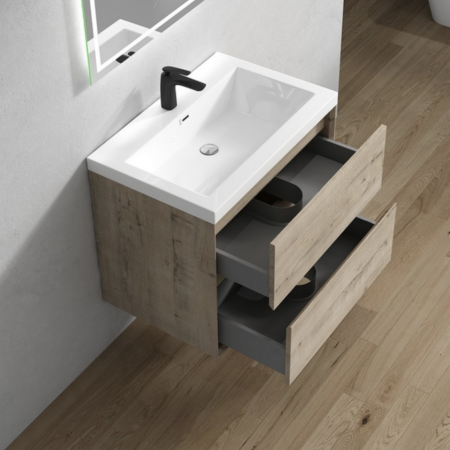 Keetchen 30" Houston Floating Vanity in Light White Oak - Image 4