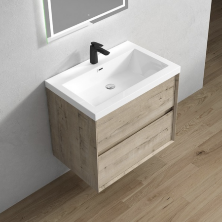 Keetchen 30" Houston Floating Vanity in Light White Oak - Image 3