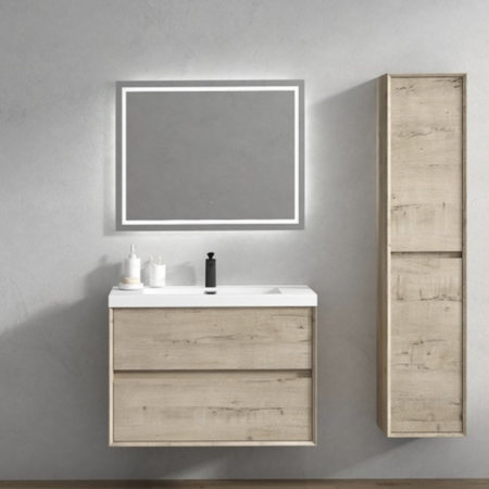 Keetchen 36" Houston Floating Vanity in Light White Oak - Image 2