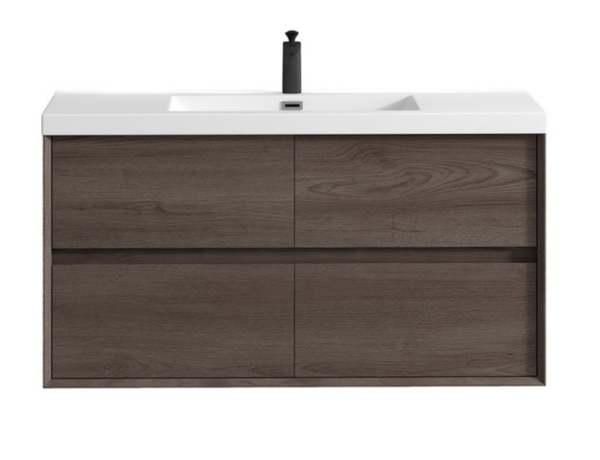 Keetchen 48" Houston Floating Vanity in Red Oak