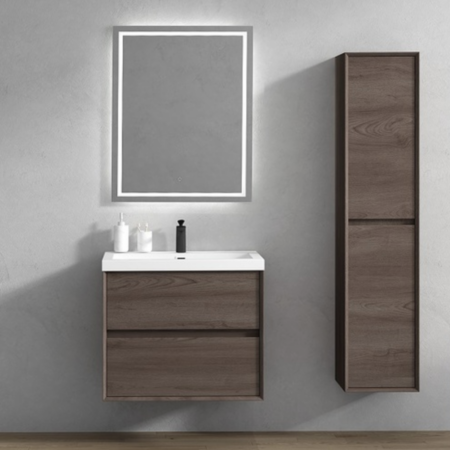 Keetchen 30" Houston Floating Vanity in Red Oak - Image 2