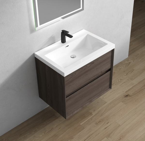 Keetchen 30" Houston Floating Vanity in Red Oak - Image 3