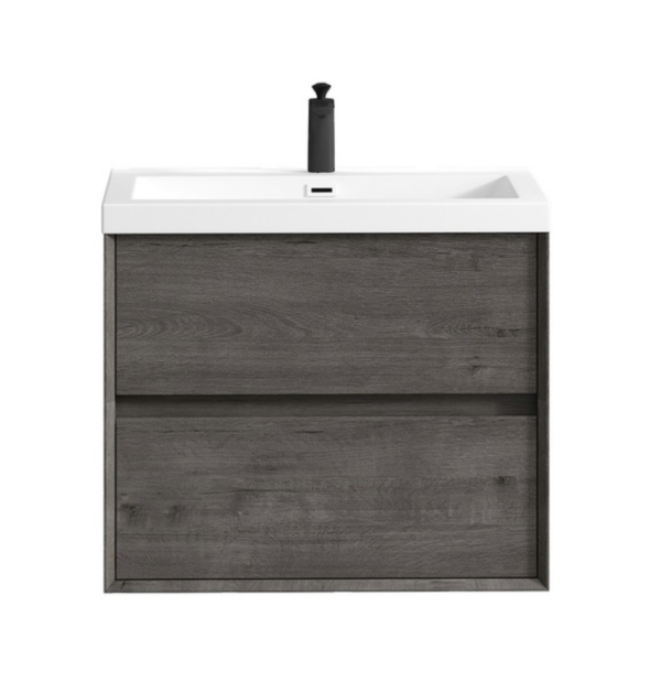 Keetchen 30" Houston Floating Vanity in Smoke Oak