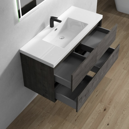 Keetchen 48" Houston Floating Vanity in Smoke Oak - Image 4