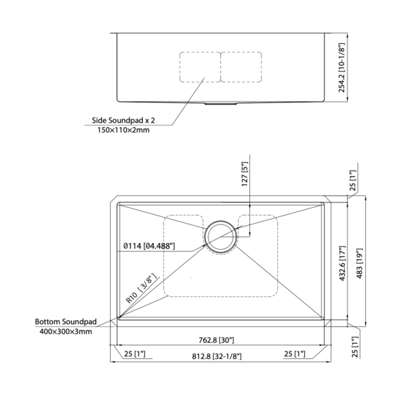 Keetchen 32" Stainless Steel Kitchen Undermount Sink - Image 2