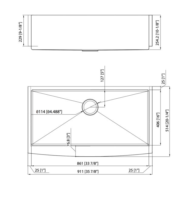 Keetchen 36" Stainless Steel Farmhouse Kitchen Sink - Image 2