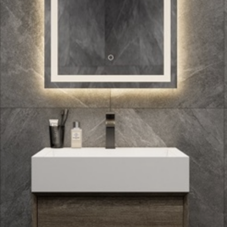 KEETCHEN  Dallas 24" Floating Vanity in Gray Oak - Image 2