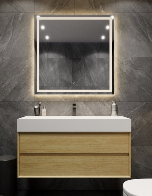 KEETCHEN Dallas 48" Floating Vanity in Teak Oak - Image 2