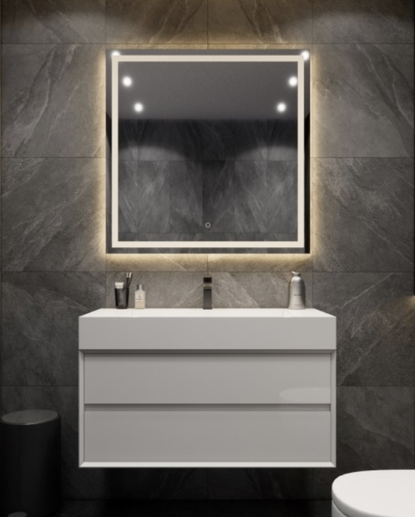 KEETCHEN Dallas 42" Floating Vanity in Gloss White - Image 2