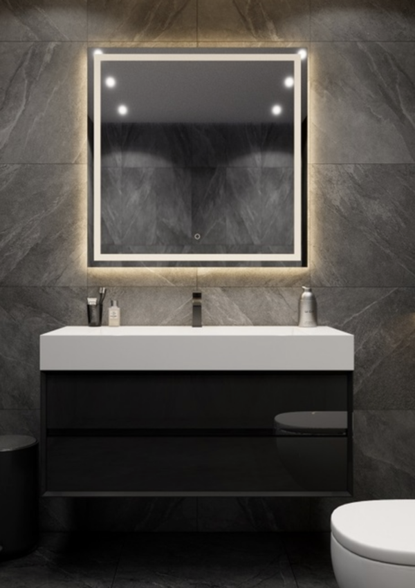 KEETCHEN Dallas 48" Floating Vanity in Gloss Black - Image 2