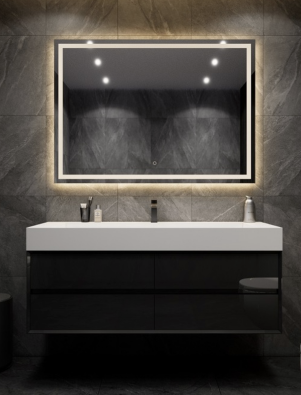 KEETCHEN Dallas 60" Floating Vanity in Gloss Black - Image 2